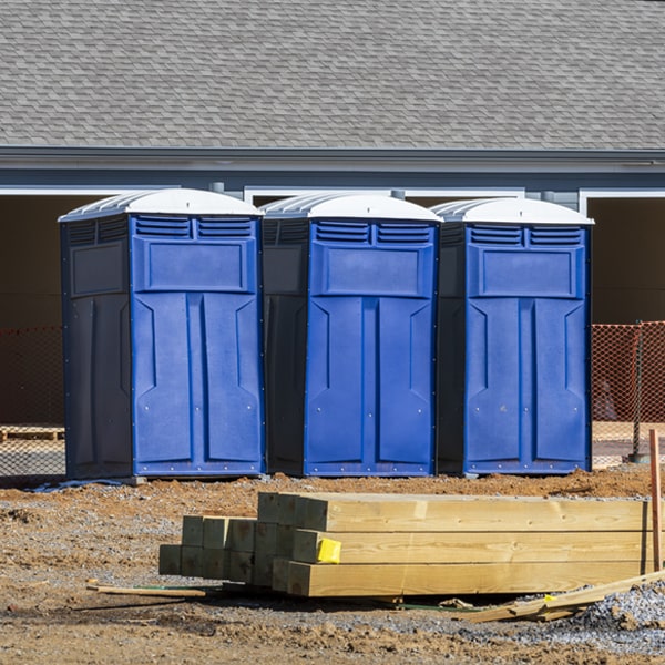 how can i report damages or issues with the portable toilets during my rental period in Camdenton